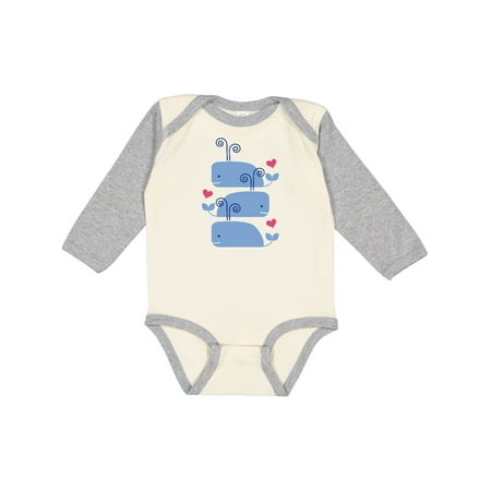 

Inktastic Whale Lover Fish Gift Baby Boy or Baby Girl Long Sleeve Bodysuit