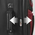 thumbnail image 3 of Travel Select Amsterdam Expandable Rolling Upright Luggage, Burgundy, 25" Checked Medium, 3 of 13