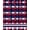 Red White Blue, Pattern 3, variant on ODIKA Patriotic Stars Stripes Fourth July Halloween Plaid Independence for King Size Bedroom, Master Suite, Under Bed, Foldable Easy Care