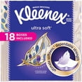 thumbnail image 2 of Kleenex Ultra Soft Facial Tissues, Cube Box, 75 Tissues per Cube Box, 18 Packs, 2 of 4
