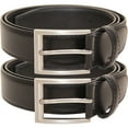 thumbnail image 1 of [Two belt package] vangelo Men Classic Dress Belt Black Size 42 Inch Fits Waist Length 40 to 42 Inch, 1 of 2