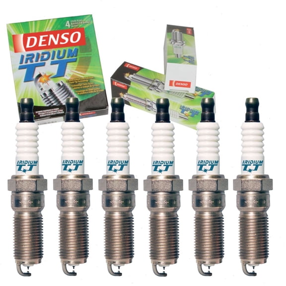 6 pc DENSO Iridium TT Spark Plugs compatible with GMC Acadia 3.6L V6 2007-2016