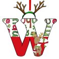 thumbnail image 1 of Juego de 26 adornos navideños con letras | Colgantes acrílicos planos con letras del alfabeto | Adornos navideños de madera roja | Decoración navideña personalizada para casa, oficina o fiesta, 1 of 1