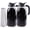 2 Set, variant on Cold Brew Coffee Maker Pitcher 2 Quart Glass Mason Jar With Spout Lid Filter Half Gallon Wide Mouth Iced Brewing Jug Heavy Duty Handle Airtight & Leak-Proof Pitcher For Fridge Sun 64 OZ