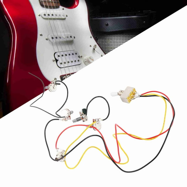 Guitar Prewired Harness, 3 Way Switch Guitar Wiring Harness Kit Compact For Guitar Accessories