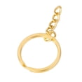 thumbnail image 3 of KLKCMS 100 Pieces 1 inch /25mm Metal Split Key with Chain Golden Key Keychain, 3 of 6