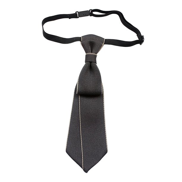 Corbata para hombre, corbata fina preatada para mujer, pajarita ajustable, pajarita para uniforme, traje Esquina gris afilada