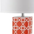thumbnail image 6 of SAFAVIEH Quatrefoil 27 in. Ceramic Table Lamp with Off-White Cotton Shade, Set of 2, 6 of 6