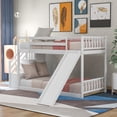 thumbnail image 6 of Abrihome Twin over Twin Bunk Bed with Convertible Slide and Stairway, White, 6 of 6