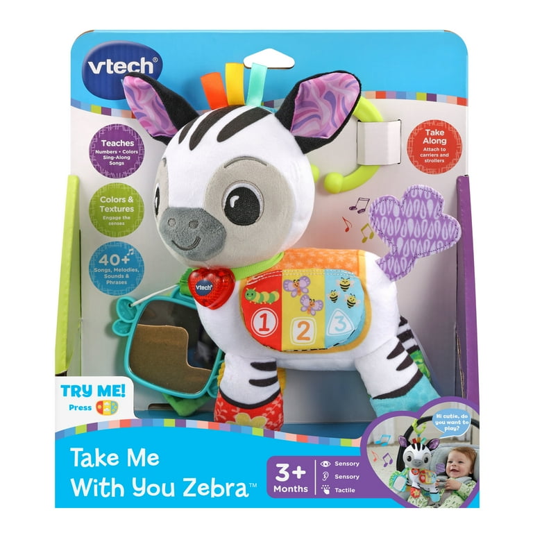 VTech Baby Take Me With You Zebra Fabric, Plastic Baby and Toddler