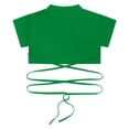 thumbnail image 3 of Alvivi Kids Girls Short Sleeve Crop Top Jazz Hip Hop Dance Costume 4-16, 3 of 7