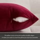 thumbnail image 3 of Fundas de almohada de terciopelo MIULEE, 36 x 36 cm, color rojo vino suave, paquete de 2, 3 of 8
