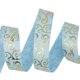 thumbnail image 4 of (10 yardas/lote) cintas de estampado en caliente doradas de 25mm, transferencia térmica, embalaje de regalo de grosgrain impreso, accesorios de boda, materiales DIY, 4 of 5