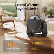 DREO Heater, Space Heater with 60° Adjustable Tilt, 1500W Electric Heaters for Inside with Thermostat, 8 Safety Protections, 12H Timer, 3 Modes, Remote, Portable Heater for Home, Office