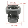 thumbnail image 2 of Car SUV VAN Cup Holder Vehicle Folding Foldable Drink Bottle Can Stand Mount, 2 of 8