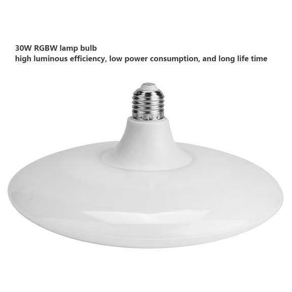 30W E27 RGBW LED Bombilla Lámpara Altavoz Reproductor de Música AC85-260V DE CONTROL INTELIGENTE Para la Decoración del Hogar.