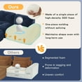thumbnail image 4 of AISWORD 40" 2-Seat L-Shaped Modular Sectional with 1 Ottoman, Anti-Slip Deep Seat Cloud Sofa, Ready to Use, 4 of 5