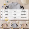 thumbnail image 3 of Ulanda Girl's Y2k Sweatshirt Neck Drop Shoulder Long Sleeve Pullover Tops (Coffee, 4-6 Years), 3 of 9
