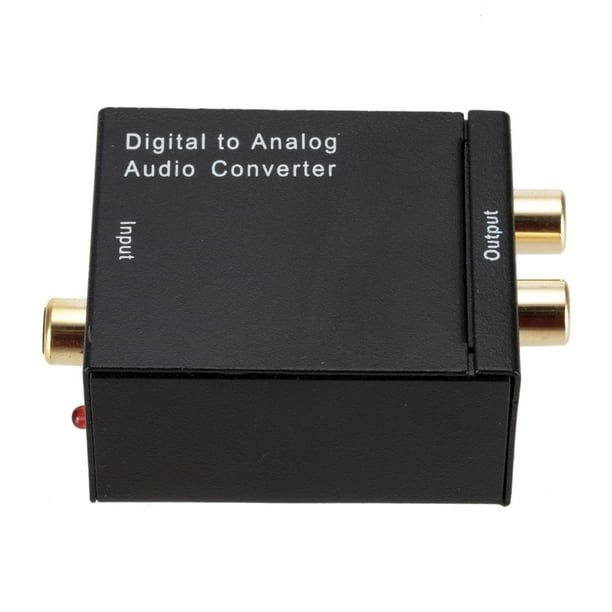Convertisseur audio numérique vers analogique Boîte de commutation audio Optique  vers RCA Boîte de sélection de commutateur AV coaxial Toslink 