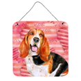 thumbnail image 1 of "Treasures Basset Hound Metal Print, 6h x 6w, Love is a Dog" Caroline's Treasures BB9791DS66, 1 of 1