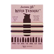 Water Trackerz Bands Black/Gold Track Your Water
