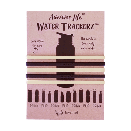 Water Trackerz Bands Black/Gold Track Your Water