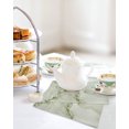 thumbnail image 4 of Marble Sage Green Kitchen Dish Towels for Drying Dishes Set of 2, Modern Abstract Ink Painting Luxury Waffle Weave Microfiber Hand Tea Bathroom Towels Quick Dry & Absorbent Towel 12x12, 4 of 7
