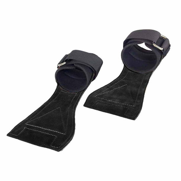 Almohadillas de entrenamiento con empuñaduras de mano para levantamiento de pesas con muñequeras ajustables integradas