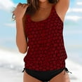thumbnail image 1 of Tankini à Pois Taille Haute pour Femmes Grande Taille - P-5TG, 1 of 5