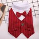thumbnail image 1 of Zhuge Camiseta de traje para perros y gatos, camisetas transpirables para mascotas, sudadera para cachorros, ropa para perros, atuendos, abrigos para perros pequeños, medianos y gatos, rojo vino, L, 1 of 4