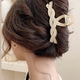 thumbnail image 4 of Pinza para el cabello para mujer, pinza para el cabello neutra, pinza para el cabello mediana mate, linda pinza para el cabello pequeña estilo: estilo2;, 4 of 5