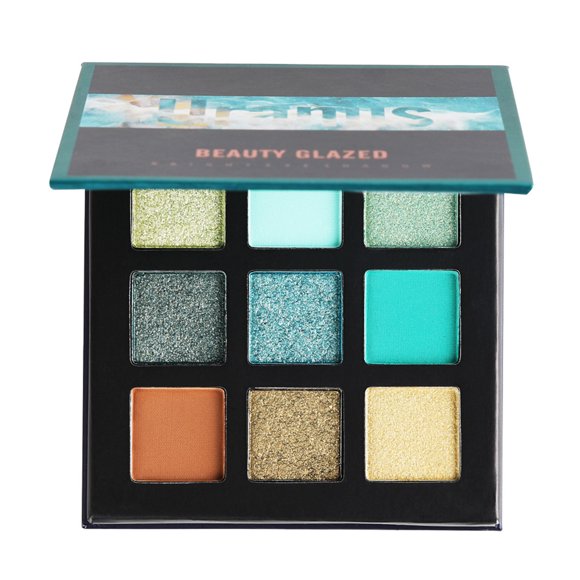 9 Color Metallic Bright Eyeshadow Palette Glitter Eye Shadow Tray