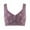 Purple, variant on Patlollav Women Comfortable Lace Breathable Bra Underwear No Rims