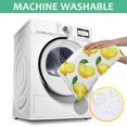 thumbnail image 6 of Yellow Lemon Fruit Slices White Pattern Square Tablecloth,Waterproof Square Table Cover,Wipeable Spillproof Washable Table Cover for Home Kitchen Party Decor 42"X42"(107x107cm), 6 of 6