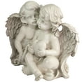 thumbnail image 4 of Northlight 13.5" Sitting Cherub Angels with Bow and Heart Outdoor Garden Statue, 4 of 5