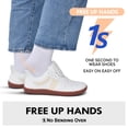 thumbnail image 6 of Barefoot Shoes Slip in Women Hands Free Wide Toe Box Slip on Ribbon Long Tongue Arch Support Walking Lace Sneakers for Plantar Fasciitis Orthopedic Zero Drop Gum Sole Minimalist Shoe, 6 of 6