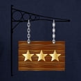 thumbnail image 3 of CafePress - 3 Star Hanging Sign Sweatshirt - Pullover Hoodie, Classic, Comfortable Hooded Sweatshirt, 3 of 4