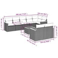 thumbnail image 2 of vidaXL Garden Sofa Set Gray, 2 of 9