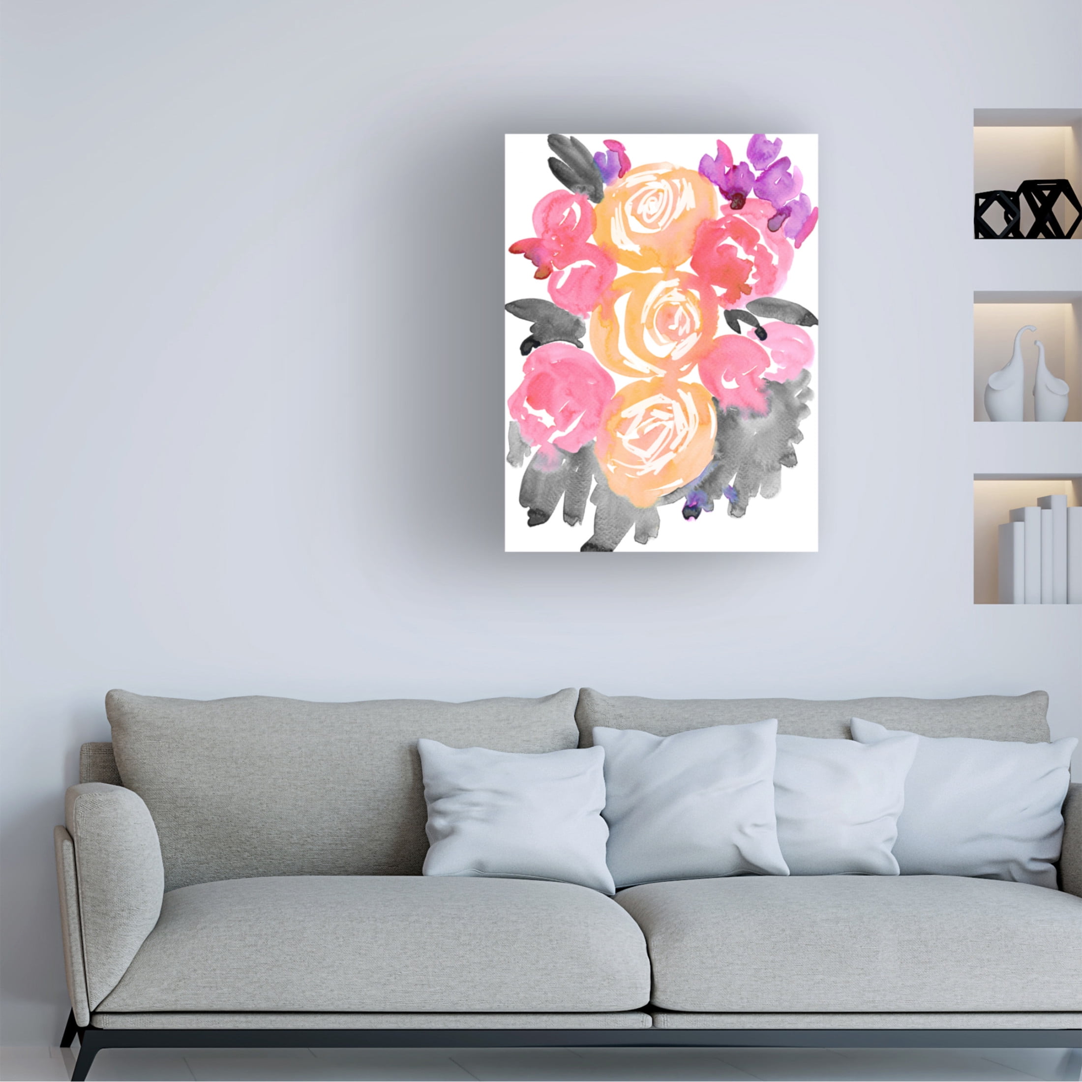 Trademark Fine Art Rosana Laiz Blursbyai Olympe florals I Canvas Wall Art