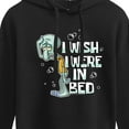 thumbnail image 3 of SpongeBob SquarePants - Squidward Bed - Juniors Cropped Pullover Hoodie, 3 of 6
