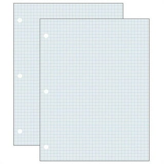   Basics Quad Ruled Graph Paper Pad, 600 Count, 6 pack of  100 Sheets, White, Letter Size 8.5 x 11-Inch : Office Products