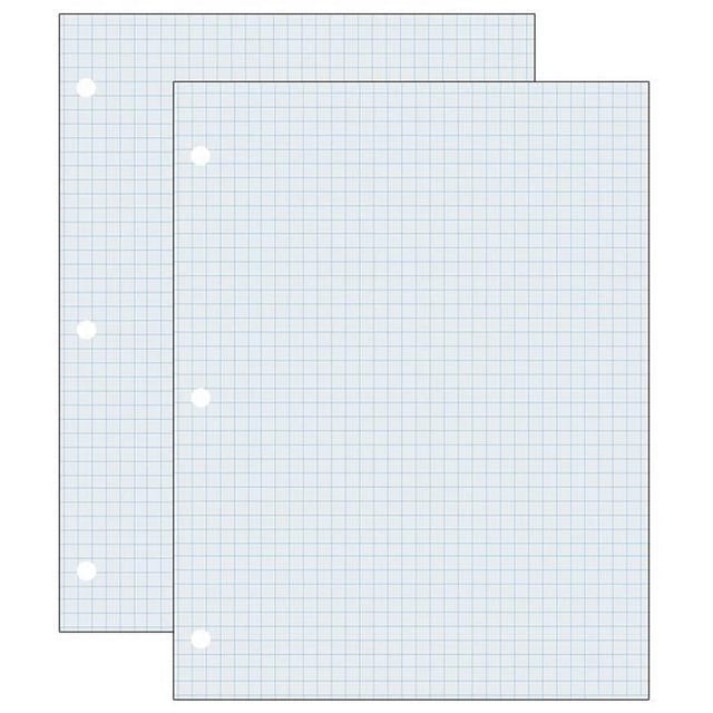 Dixon Ticonderoga PAC2414-2 Graphing Paper Wht 2 Sided - 500 Sheets - 2 per Pack