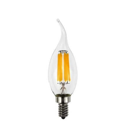 

Goodlite LED Filament Dimmable Flame Tip Candelabra Bulb (Pack of 10) 5W 2700K