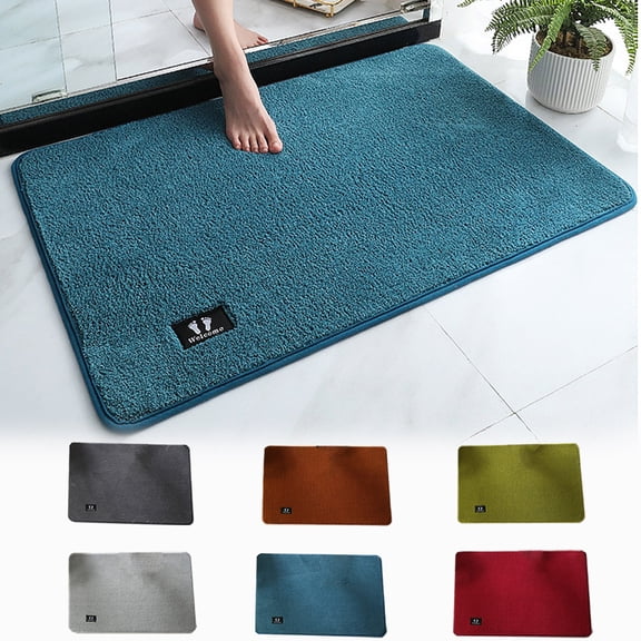 RFUGUG Bath Rugs, Non Slip Super Absorbent Bathroom Mats, Shower Rugs Front Door Mat Carpet Floor Rug for Home Kitchen Entrance Bedroom Decor