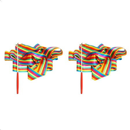 New Arrivals 2X Ribbon Dance Rainbow Children S Rhythm Stick Colorful Sporting Goods (2M) New Arrivals 2X Ribbon Dance Rainbow Children S Rhythm Stick Colorful Sporting Goods (2M)