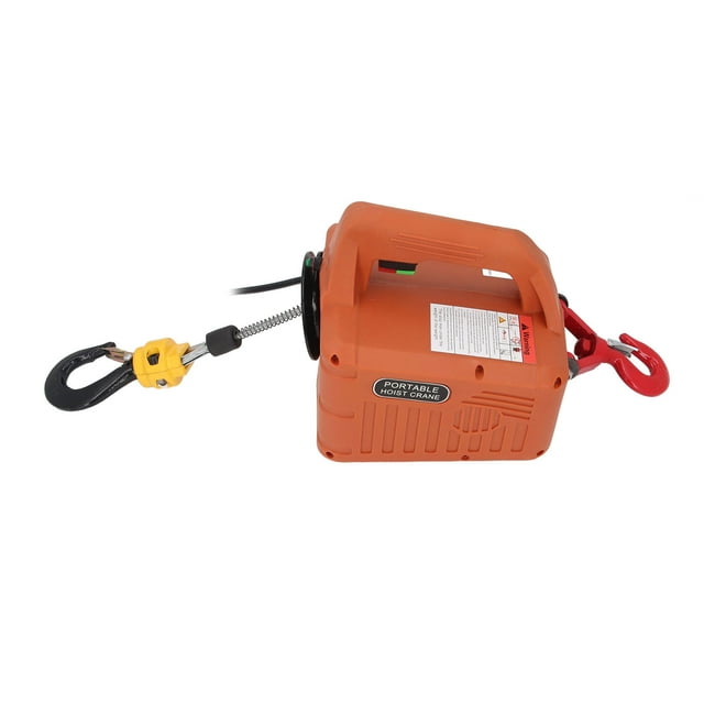 Electric Hoist Winch, 3 in 1 Electric Hoist Winch Portable Powerful with Wired Wireless Remote Control for Factory for Traction US Plug 110V,EU Plug 220V