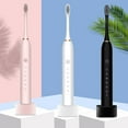 thumbnail image 3 of Kokovifyves 32000 Times/min High Frequency Electric Toothbrush 6 Brush Heads Adults and Children 6 Modes Electric Toothbrush, 3 of 8
