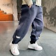 thumbnail image 4 of RUTAYY Toddler Boys Sweatpants Athletic Workout Kids Clothes Boys Joggers With Zipper Pocket And Drawstring Trouser Cute Infants Pants, 4 of 9
