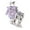 Purple, variant on Xmyrz Baby Girl Outfits Pants Set Flare Pants Long Sleeve Lightweight Dairy Cow Clothes Sets Clothing Suits