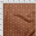 thumbnail image 3 of oneOone Cotton Jersey Orange Fabric Geometric Sewing Craft Projects Fabric Prints By Yard 58 Inch Wide, 3 of 4